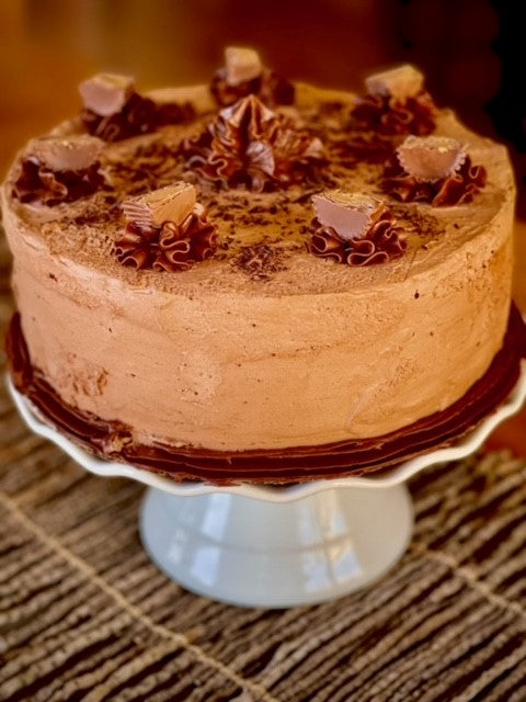 Chocolate Mousse Peanut Butter Cake